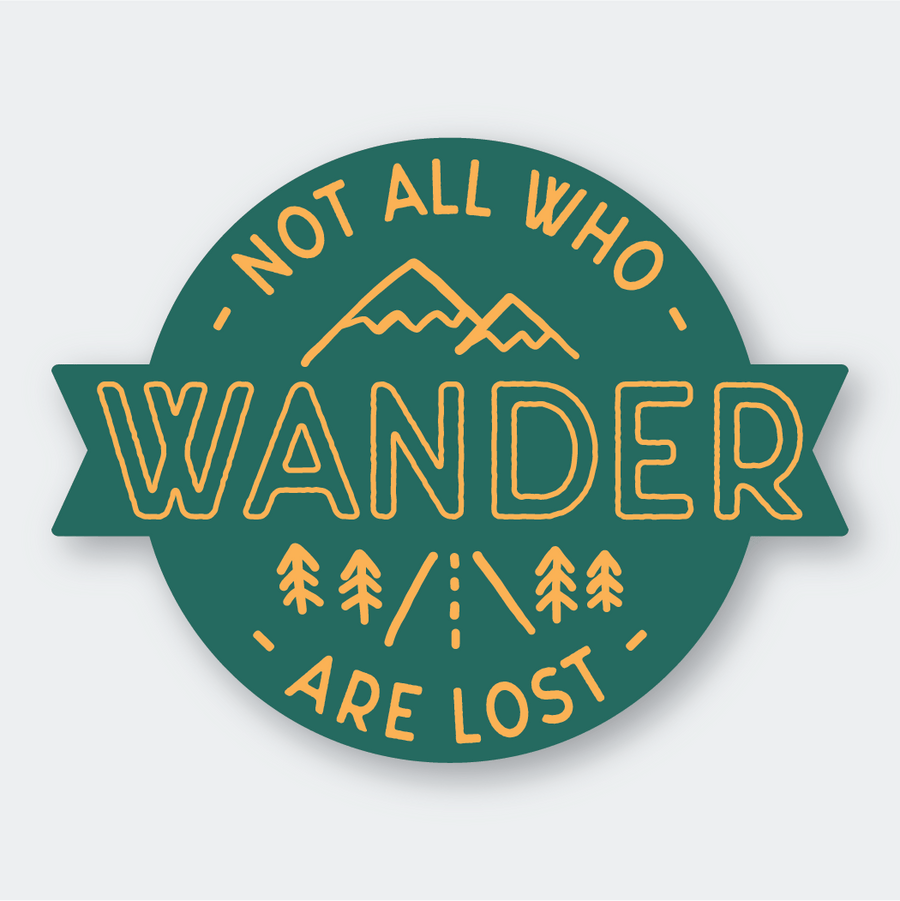 Pike Street Press Sticker Not All Who Wander Are Lost Sticker