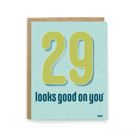 29 Again Birthday Card – Paper Luxe