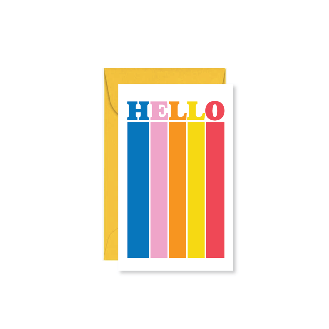 Public School Paper Co. Card Hello Mini Card