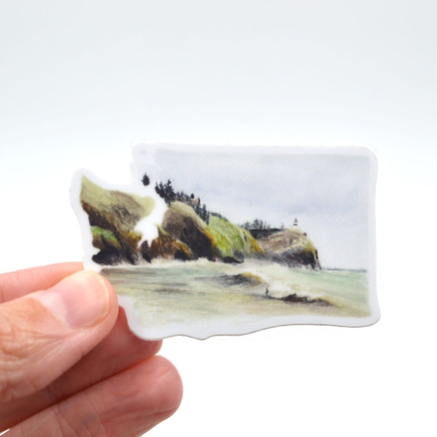 Rachel Alvarez Art Art Print Washington State Adventure Sticker (mini-sized)