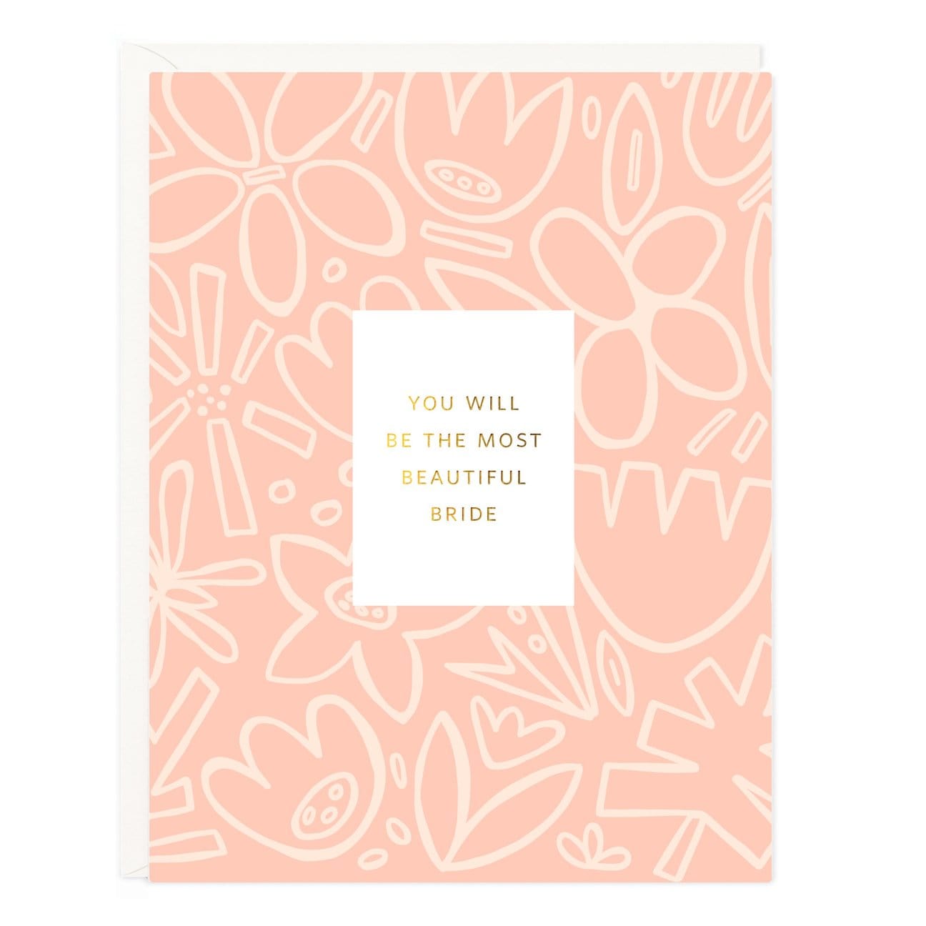 Ramona & Ruth Card Beautiful Bride Floral Pattern Card
