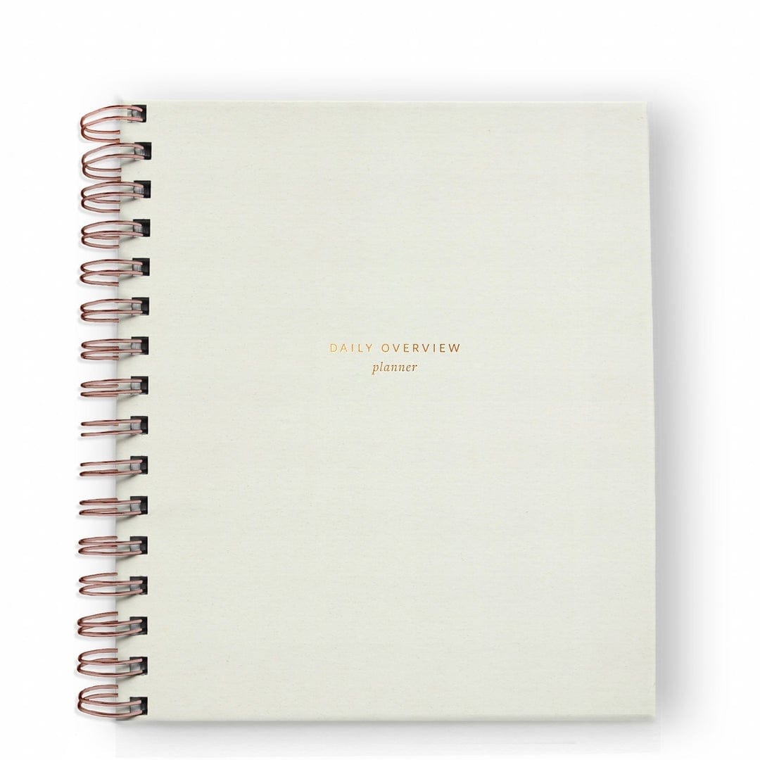 Ramona & Ruth Planner Daily Overview Planner in Chalk White