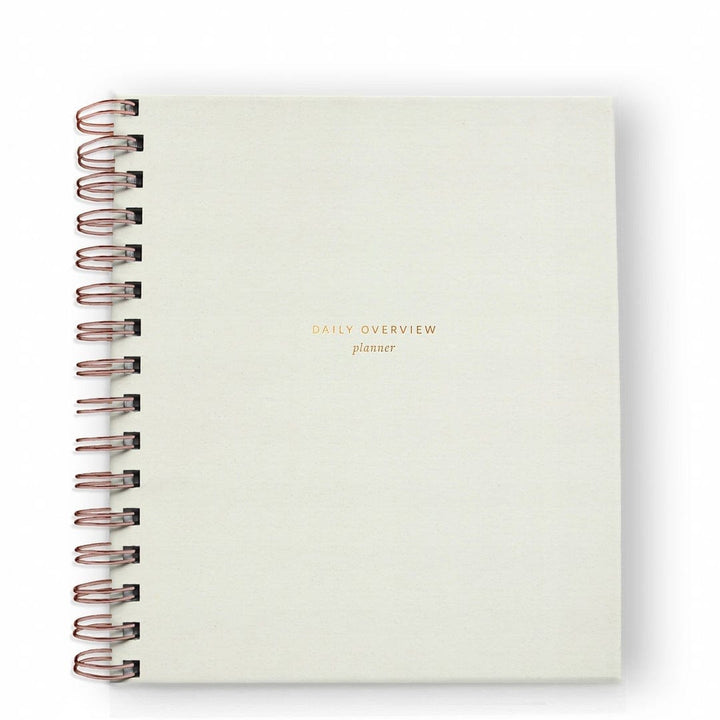 Ramona & Ruth Planner Daily Overview Planner in Chalk White