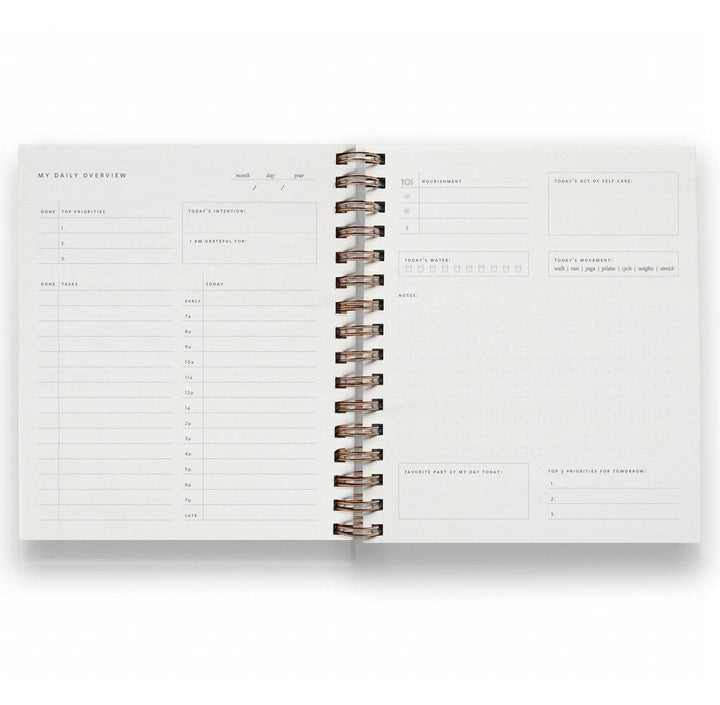 Ramona & Ruth Planner Daily Overview Planner in Chalk White