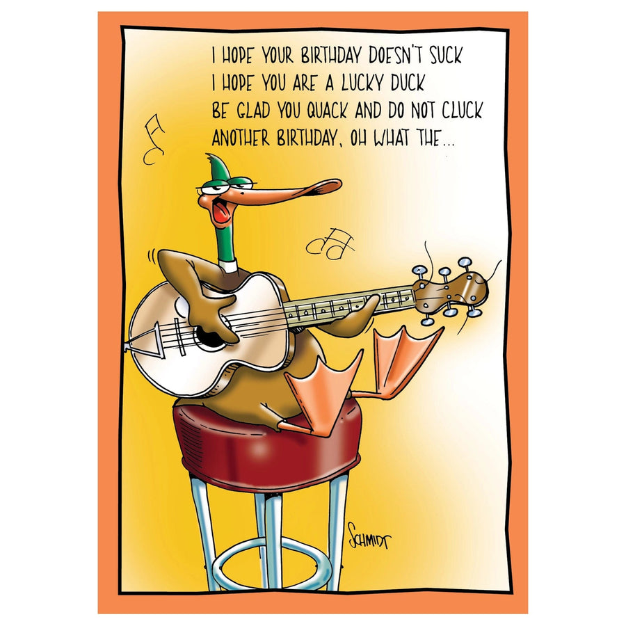Raspberries happy birthday card Singing Duck | Hilarious Birthday Card