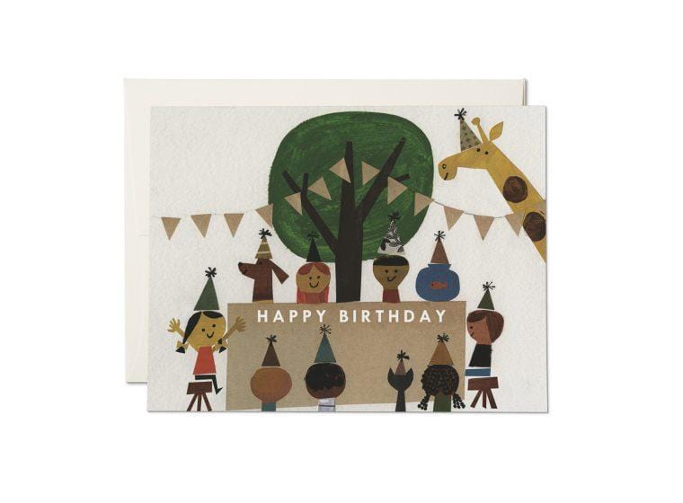 Red Cap Cards Card Birthday Party Card