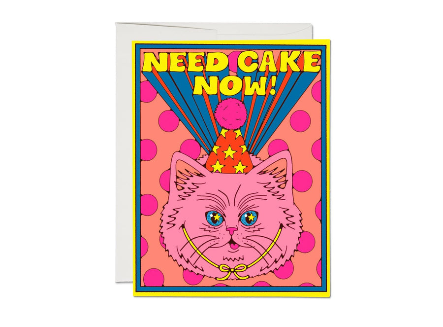 Red Cap Cards Card Need Cake Birthday Card