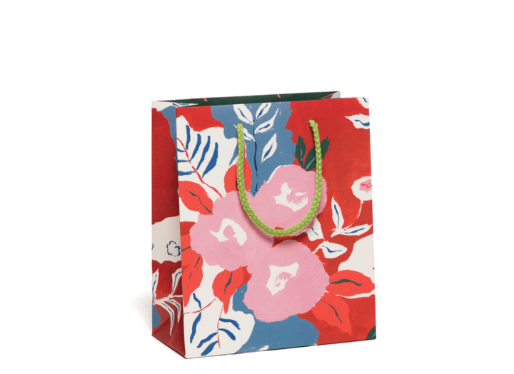 Red Cap Cards Gift Bag Ruby Red Flower Bag