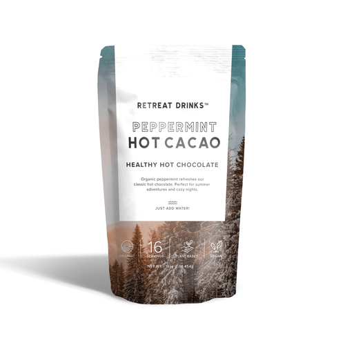 Retreat Drinks Sweets Peppermint Hot Cacao 1lb Bag Retreat Drinks