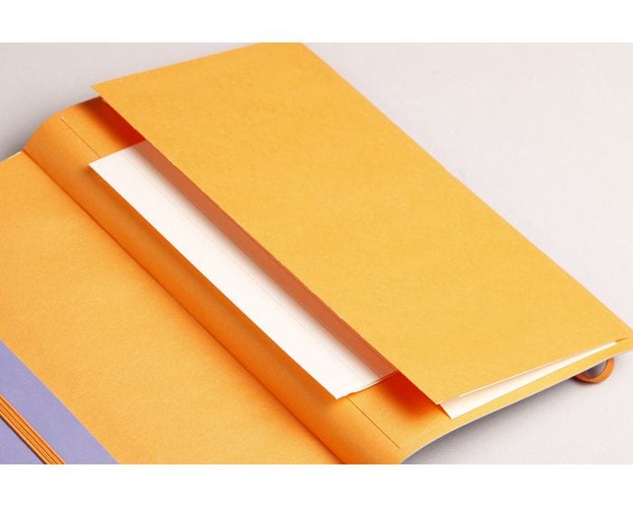 RHODIA Cahier Notebook spirale en carte 160 pages 5x5 format 16x21cm.  Coloris orange