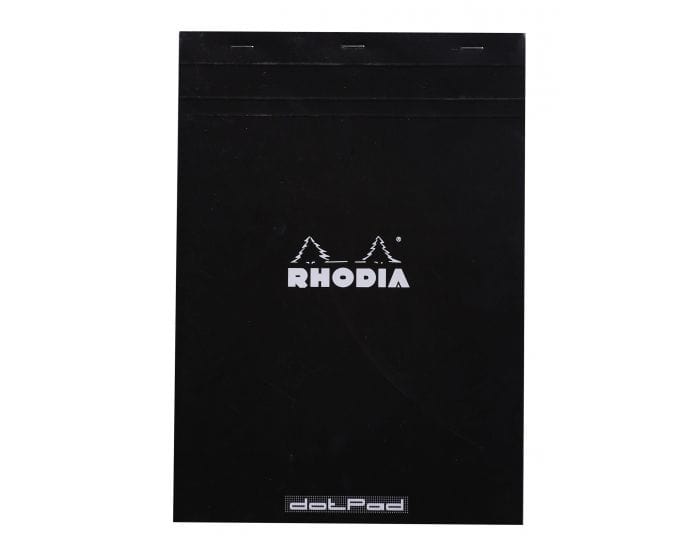 Rhodia Notepad Black Rhodia N° 18 Dot Grid Pad 8.25" x 11.75"