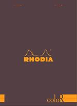 Rhodia Notepad Chocolate / 6x8 Rhodia Color Pads