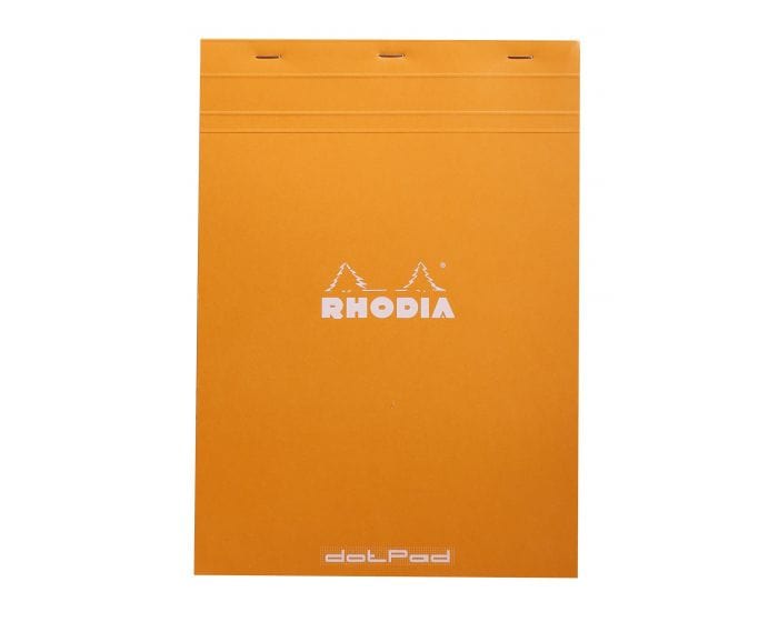 Rhodia Notepad Orange Rhodia N° 18 Dot Grid Pad 8.25" x 11.75"