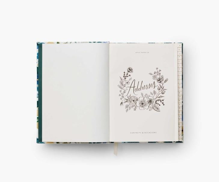 Rifle Paper Co. Address Book Garden Party Blue Address Book