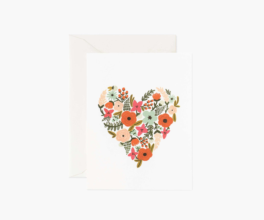 Rifle Paper Co. Boxed Card Set Floral Heart Greeting Card - Boxed Set