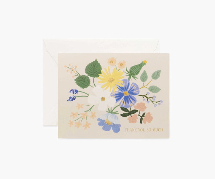 Rifle Paper Co. Boxed Card Set Garden Party Blue Thank You Boxed Cards