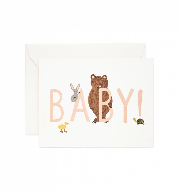 Rifle Paper Co. Card Baby! Card in Peach