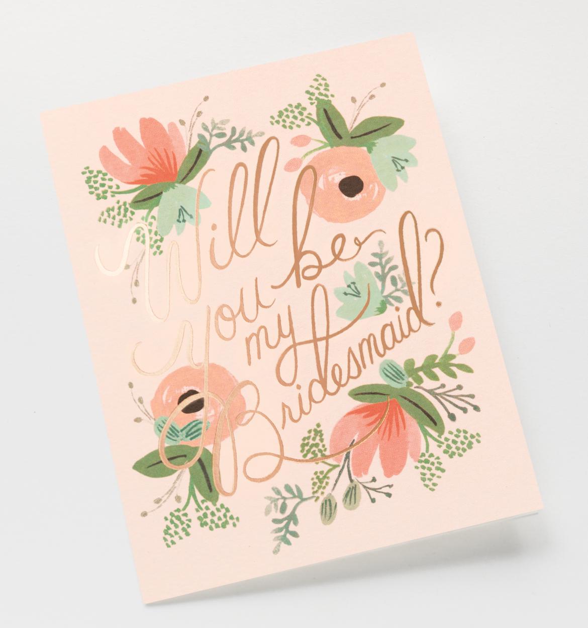 Rifle Paper Co. Card Blushing Bridesmaid Card