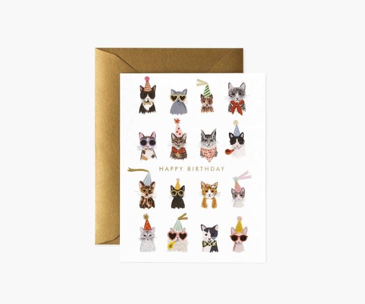 Rifle Paper Co. Card Cool Cats Birthday Card