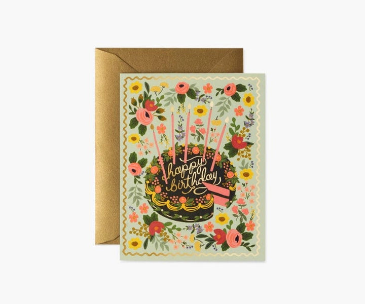 Rifle Paper Co. Card Floral Cake Birthday Card