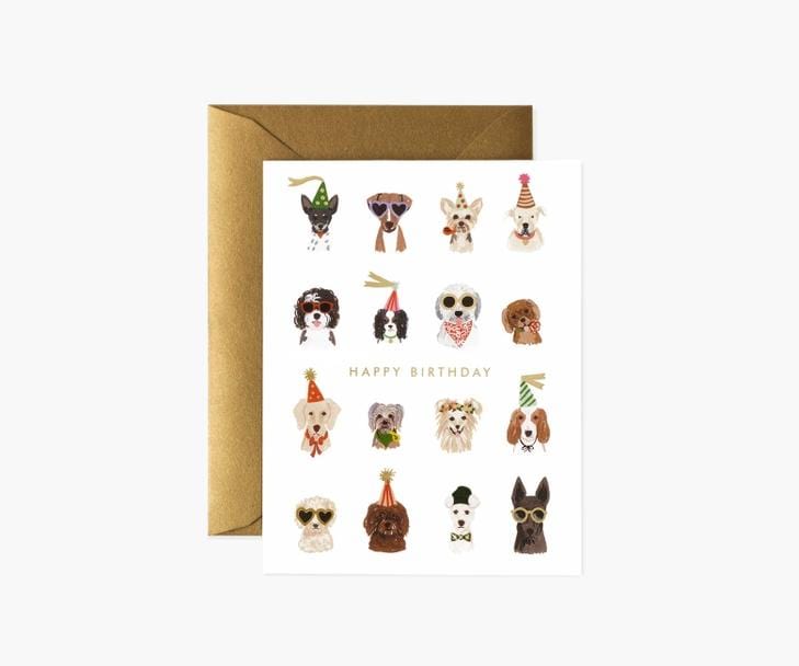 Rifle Paper Co. Card Party Pups Birthday Card