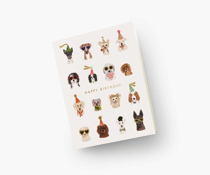 Rifle Paper Co. Card Party Pups Birthday Card