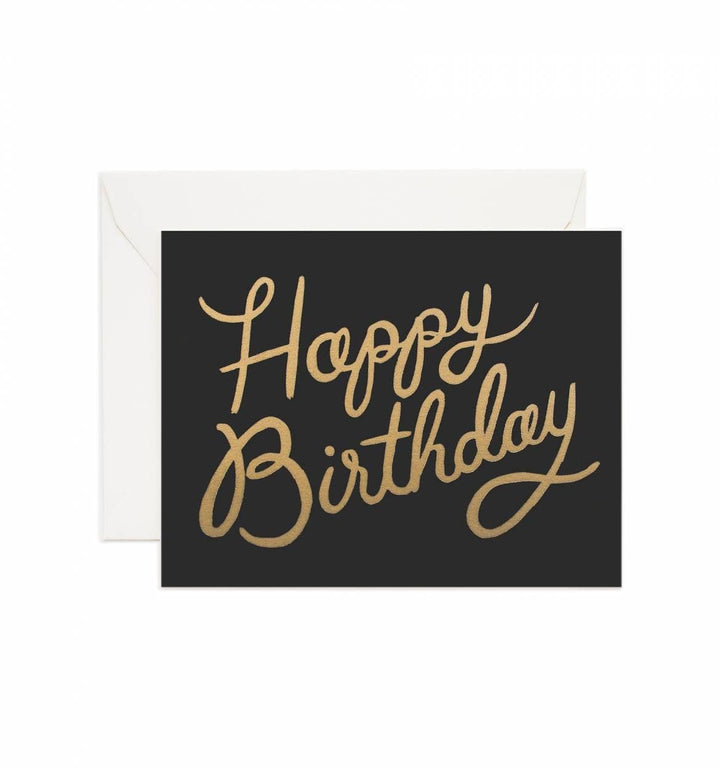 Rifle Paper Co. Card Shimmering Happy Birthday Card