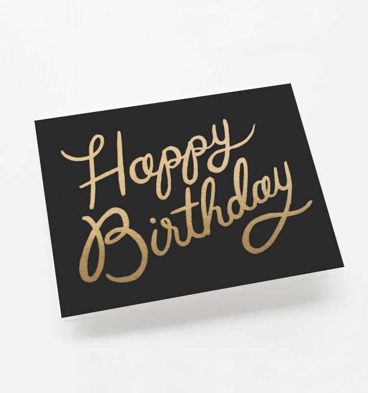 Rifle Paper Co. Card Shimmering Happy Birthday Card