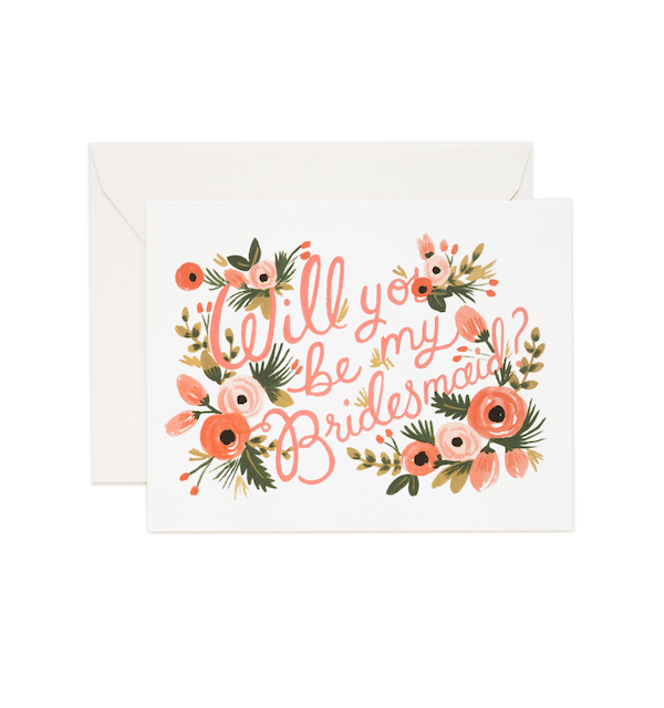 Will you be my bridesmaid card rifle paper co