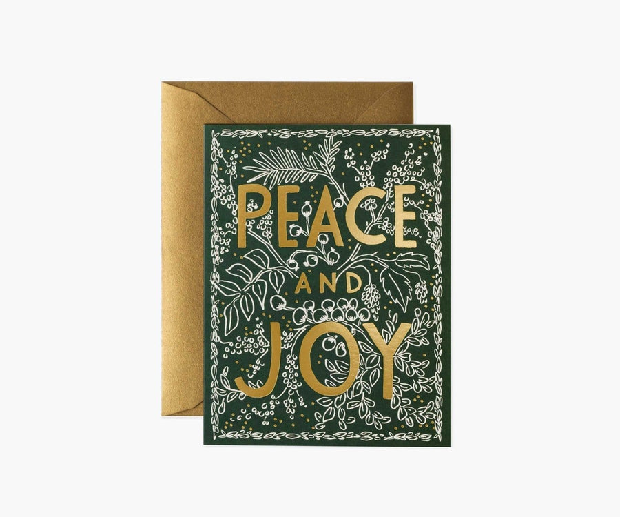 Rifle Paper Co. Cards Evergreen Peace Christmas Card