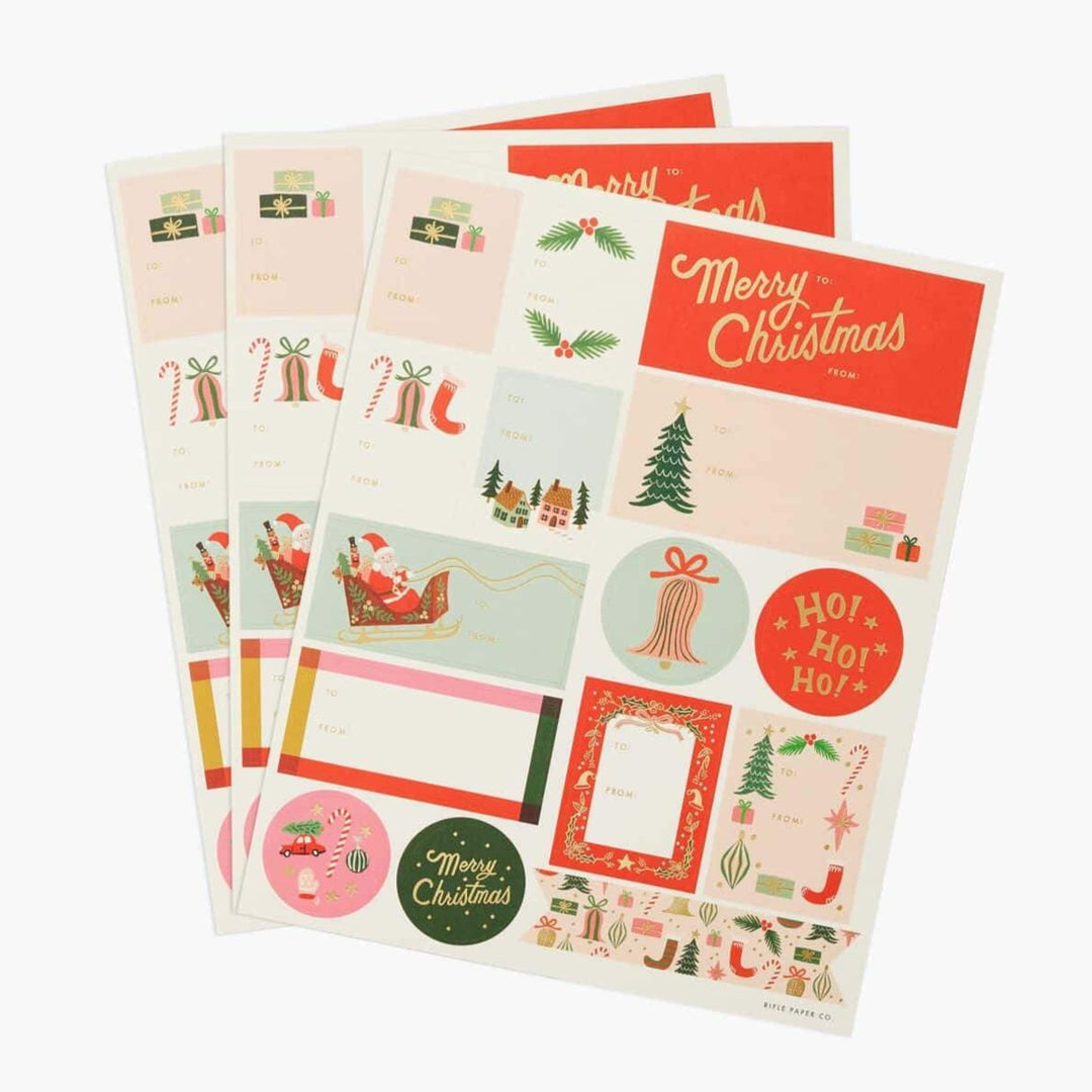 Rifle Paper Co. Gift Tags Deck the Halls Stickers & Labels