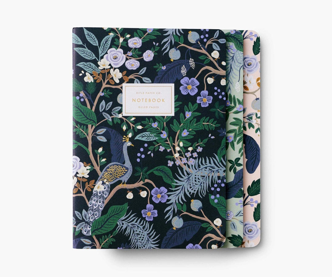 Rifle Paper Co. Notebook Assorted Peacock Notebooks, Set of 3