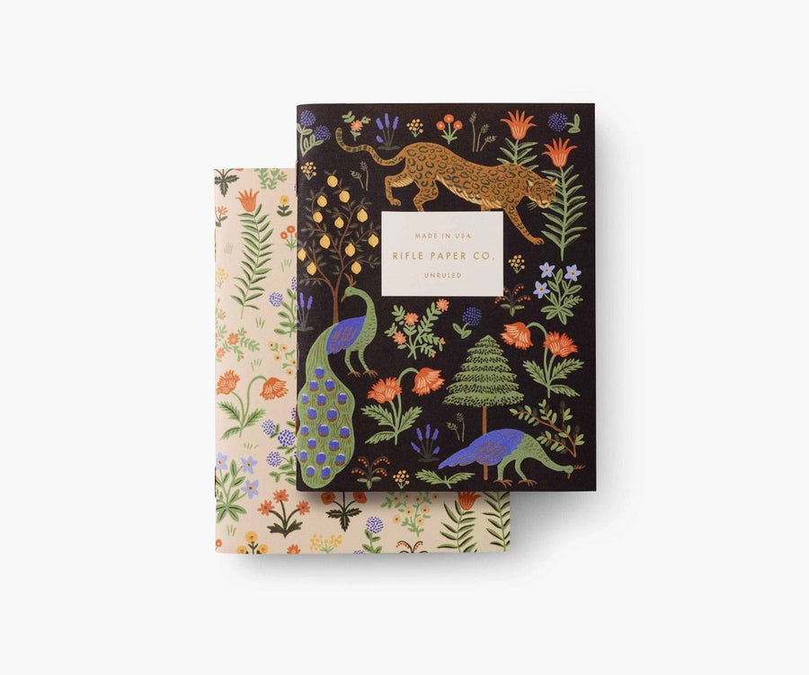 Rifle Paper Co. Notebook Menagerie Pocket Notebooks, Set of 2