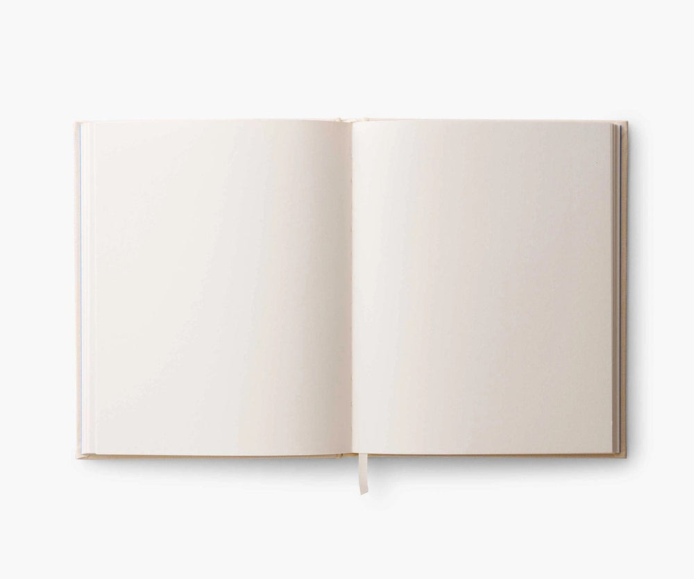 Heirloom Blank Recipe Book Journal, Linen Hardcover, Chocolate Brown, komorebiluxeplanners