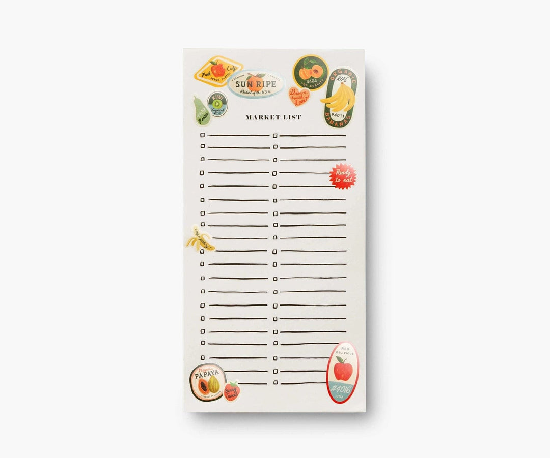 Rifle Paper Co. Notepads Fruit Stickers Market Pad