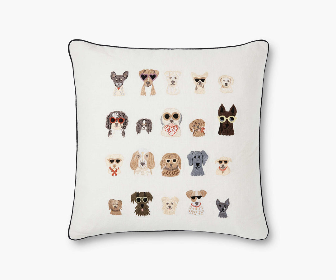 Rifle Paper Co. Pillow Rifle Paper Co. Dog Days Embroidered Pillow