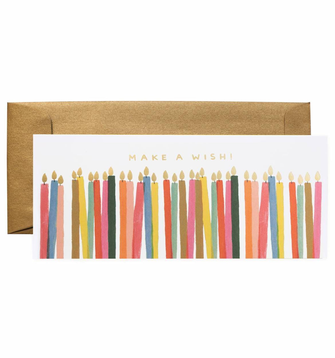 Rifle Paper Co. Single Card Make A Wish Candles No. 10 Card