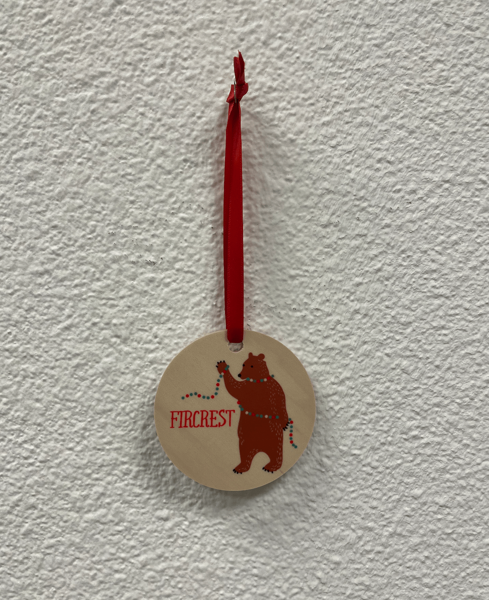 Rock Scissor Paper Ornament Fircrest Ornament - Standing Bear