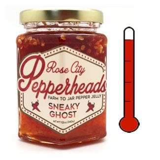 Sneaky Ghost Pepper Jelly 12 oz Food and Beverage Rose City Pepperheads 