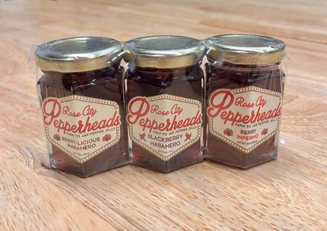 Rose City Pepperheads Food and Beverage Willamette Valley Mixed Berry Jelly Trio