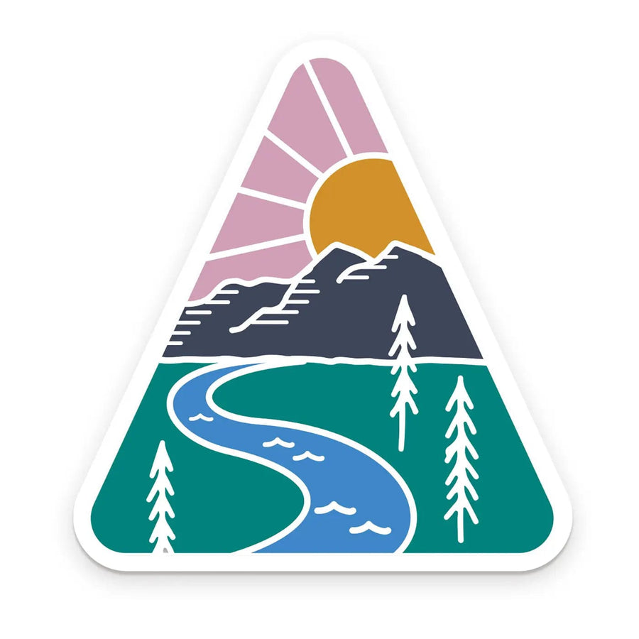 Ruff House Print Shop Mountain Adventure Sticker