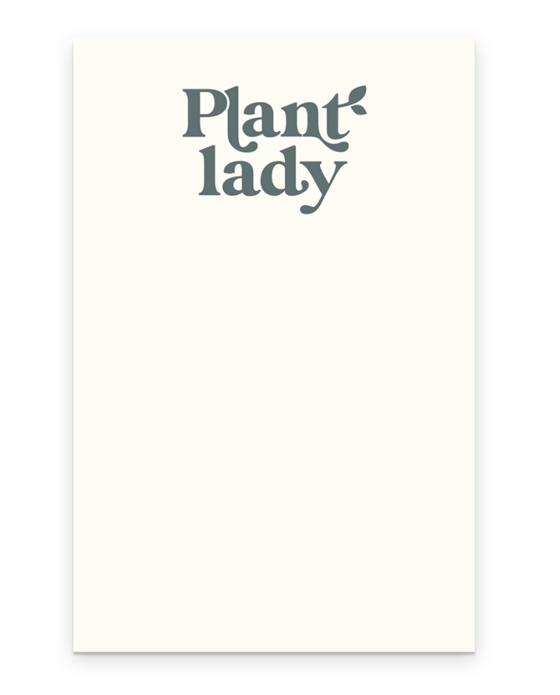 Ruff House Print Shop Notepad Plant Lady Notepad