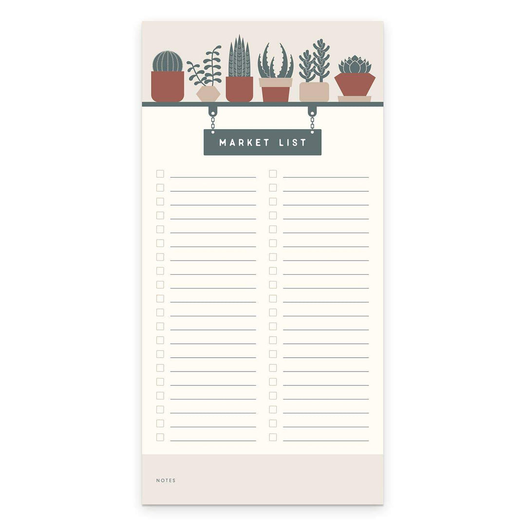 Ruff House Print Shop Notepad Succulent Market List