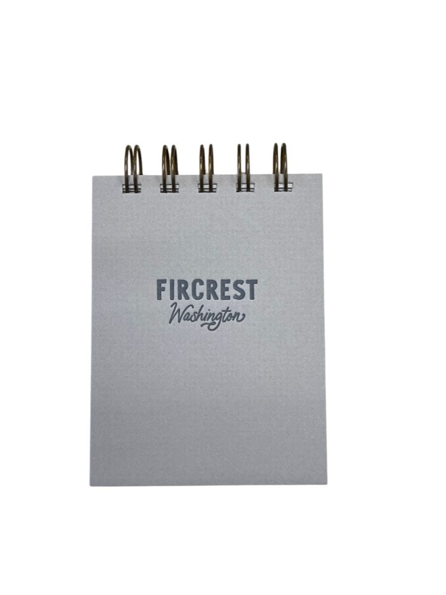 Ruff House Print Shop Pocket Notes Fircrest Mini Jotter Notebook - Morning Fog Color