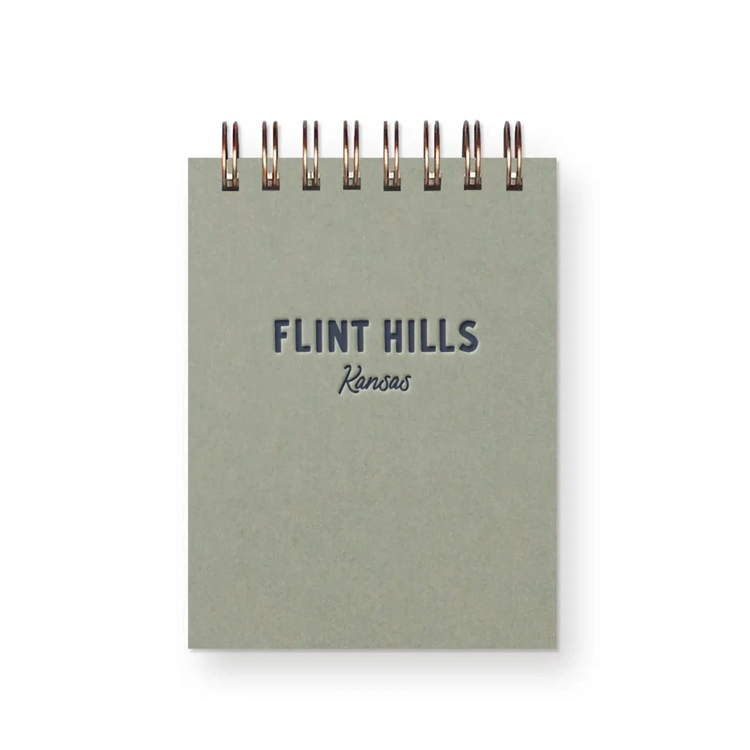 Ruff House Print Shop Pocket Notes Fircrest Mini Jotter Notebook - Sage Green Cover