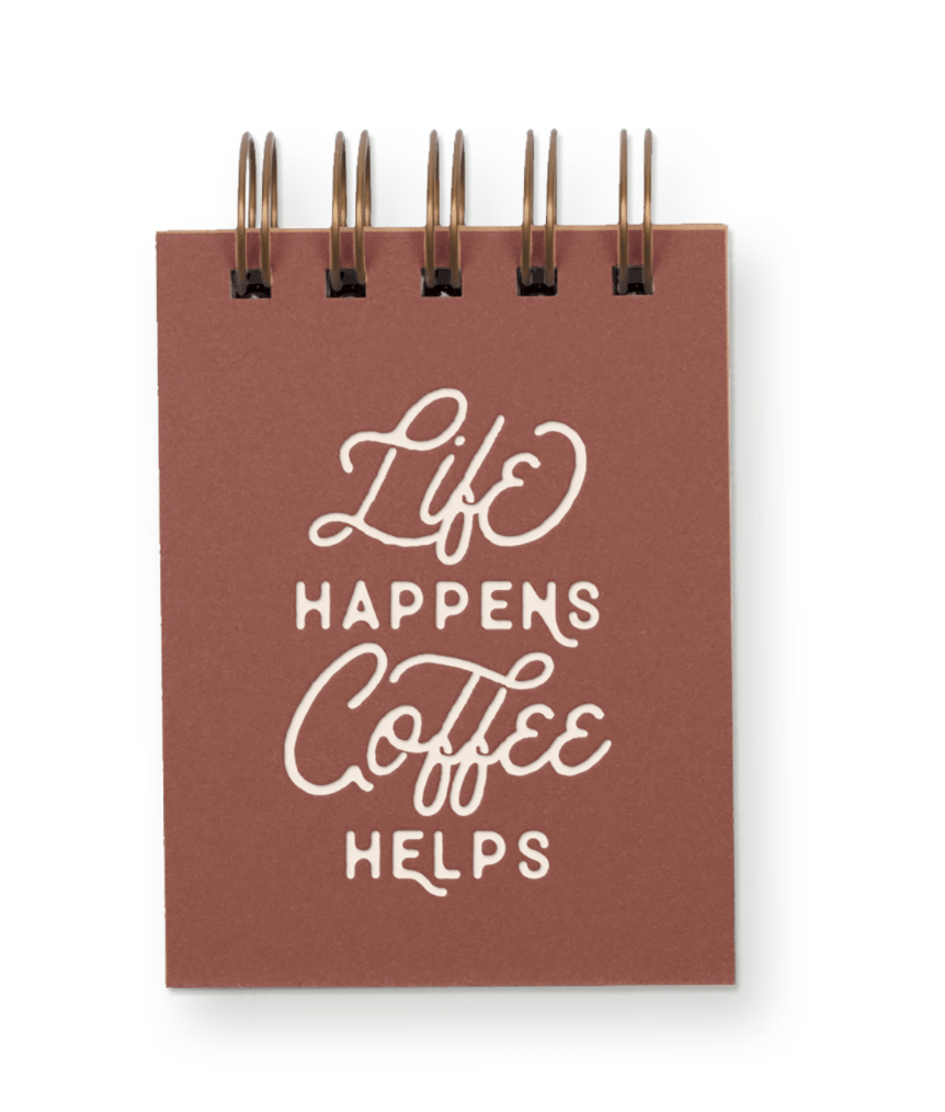 Ruff House Print Shop Pocket Notes Life/Coffee Mini Jotter Notebook