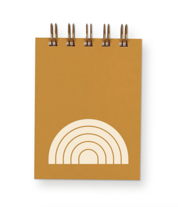 Ruff House Print Shop Pocket Notes Saffron Rainbow Mini Jotter Notebook