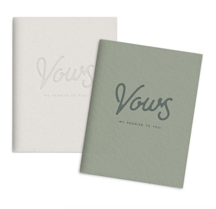Ruff House Print Shop Pocket Notes Wedding Vows - Set of 2 Pocket Notebooks