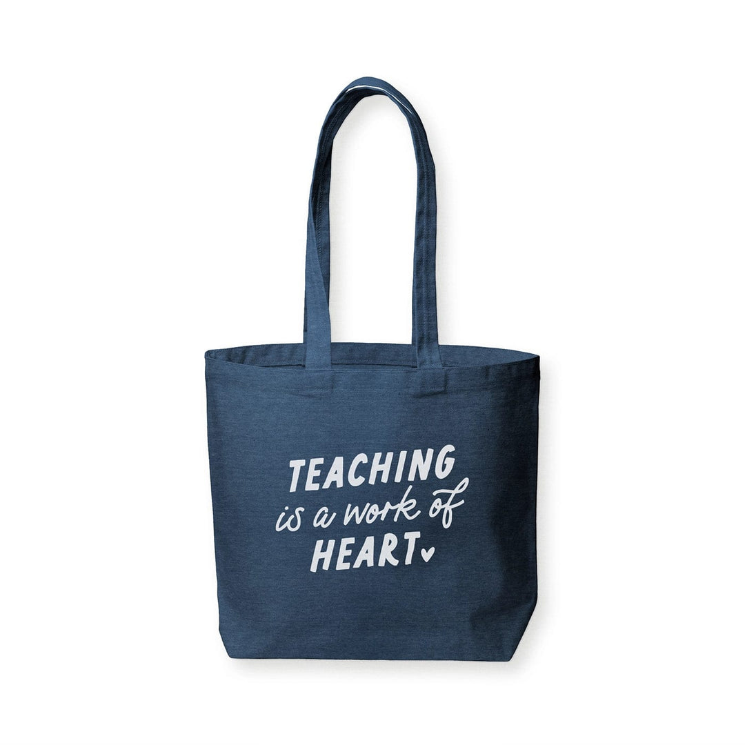 Ruff House Print Shop Tote Bags Teaching Is A Work of Heart Tote Bag