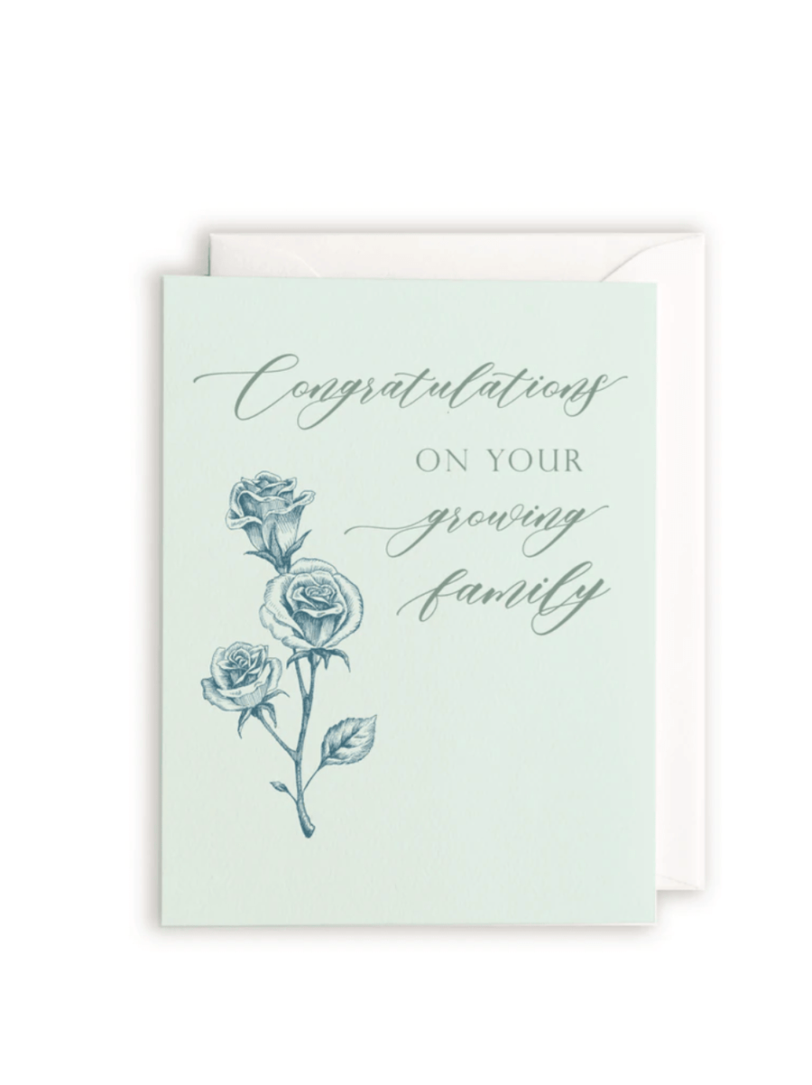 Rust Belt Love Paperie Single Card Congrats On Your Growing Family Card